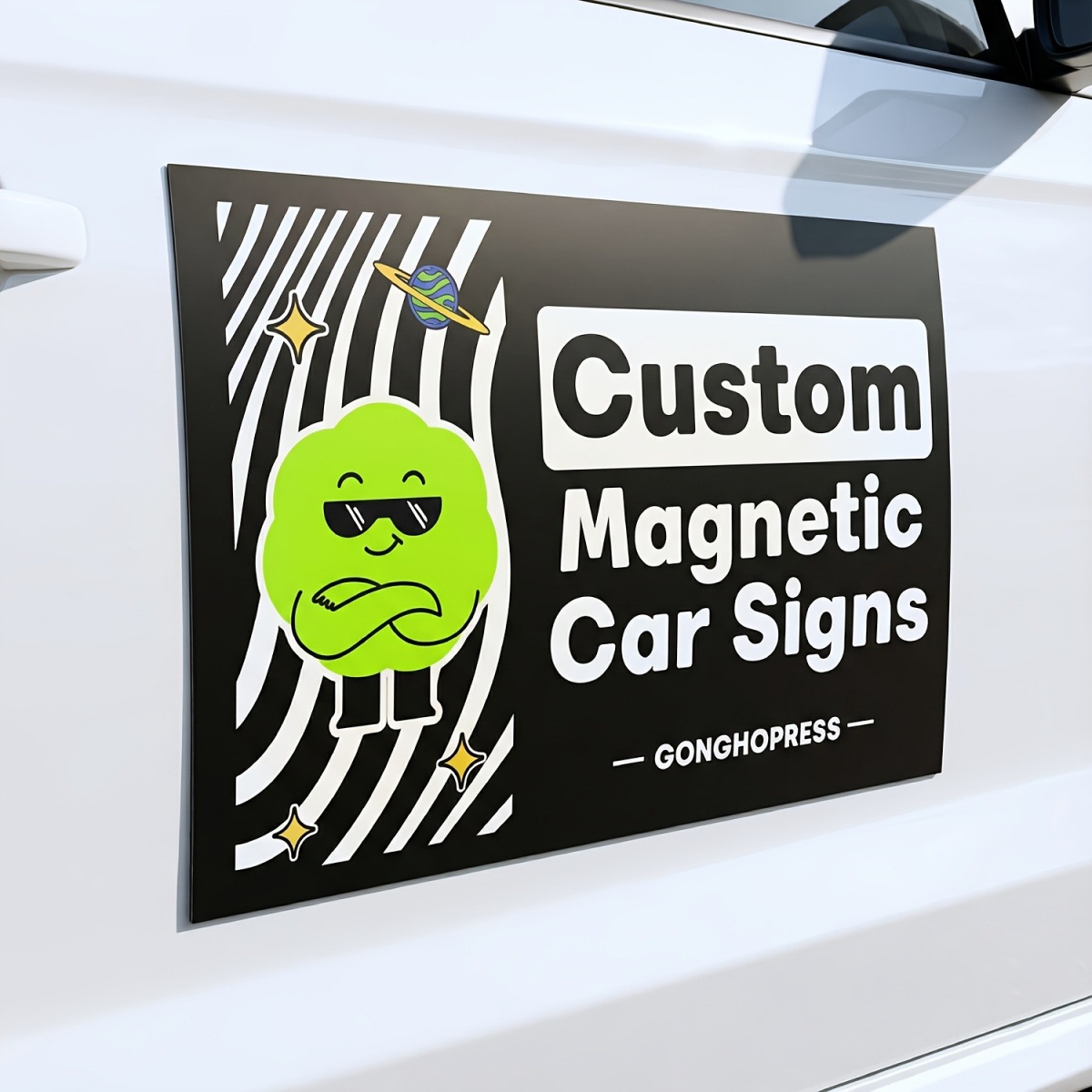 Event Support - Aanpasbare magnetische autostickers – ideaal voor