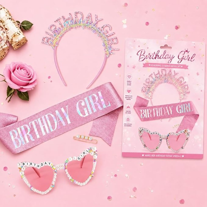 3-delige set verjaardagssjaal, - Birthday Sash Glitter recensie en prijs