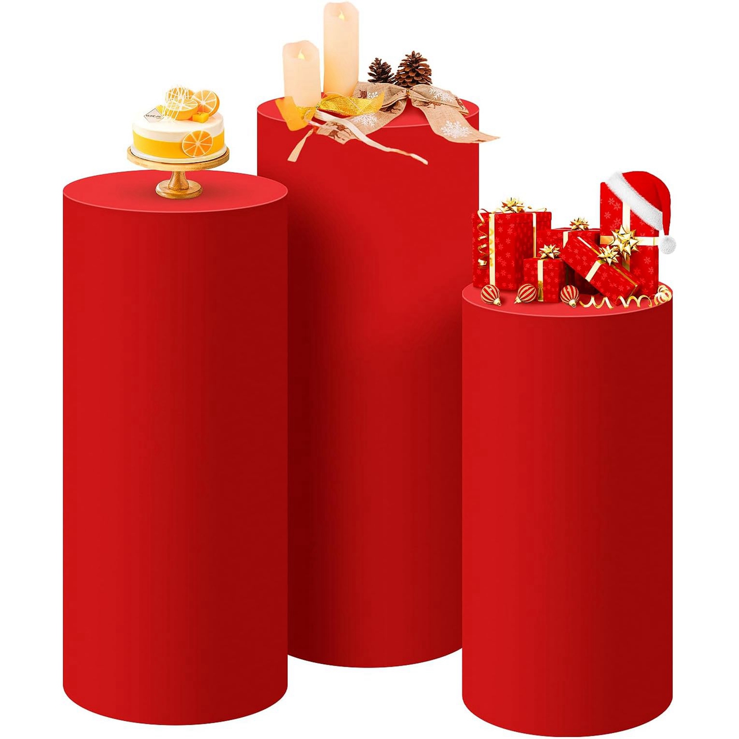 Yeele Rode Cilinder Stand Cove - Dessert Table Backdrop recensie en prijs