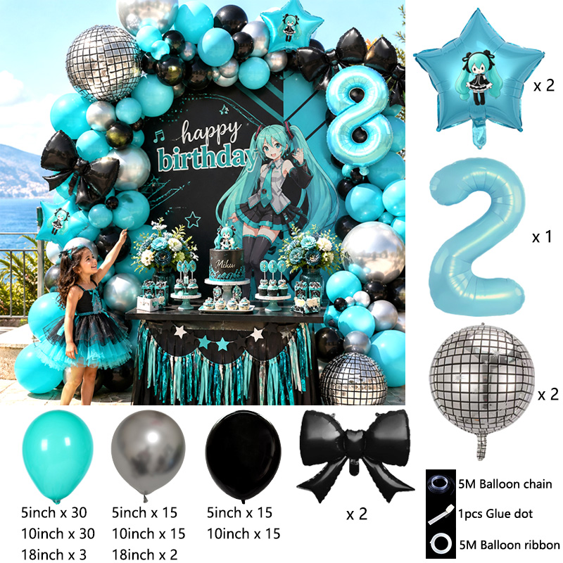 Hatsune Miku Virtuele Zanger B - Balloon Arch Kit recensie en prijs
