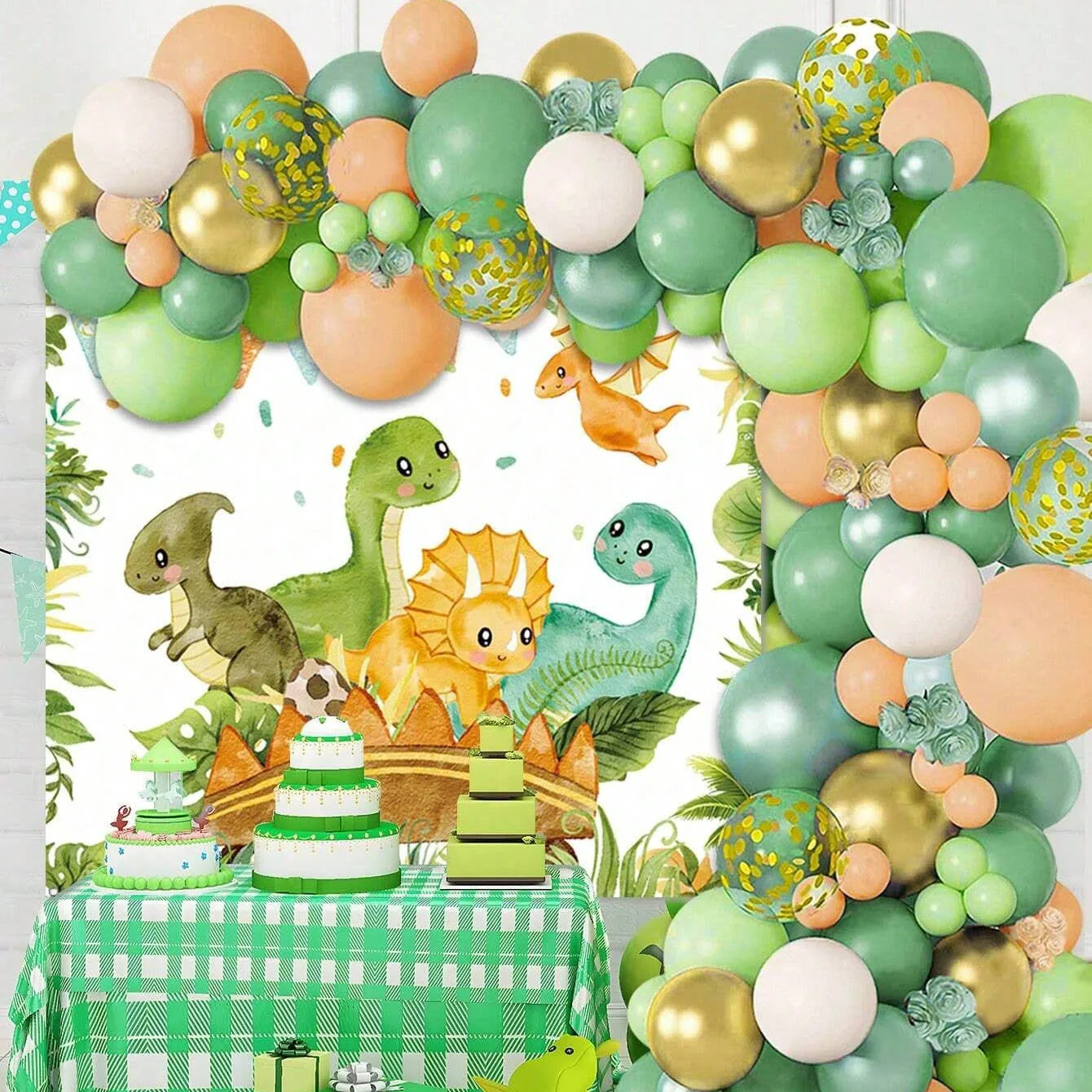 Dinosaurus ballon set boog voo - Balloon Arch Kit recensie en prijs