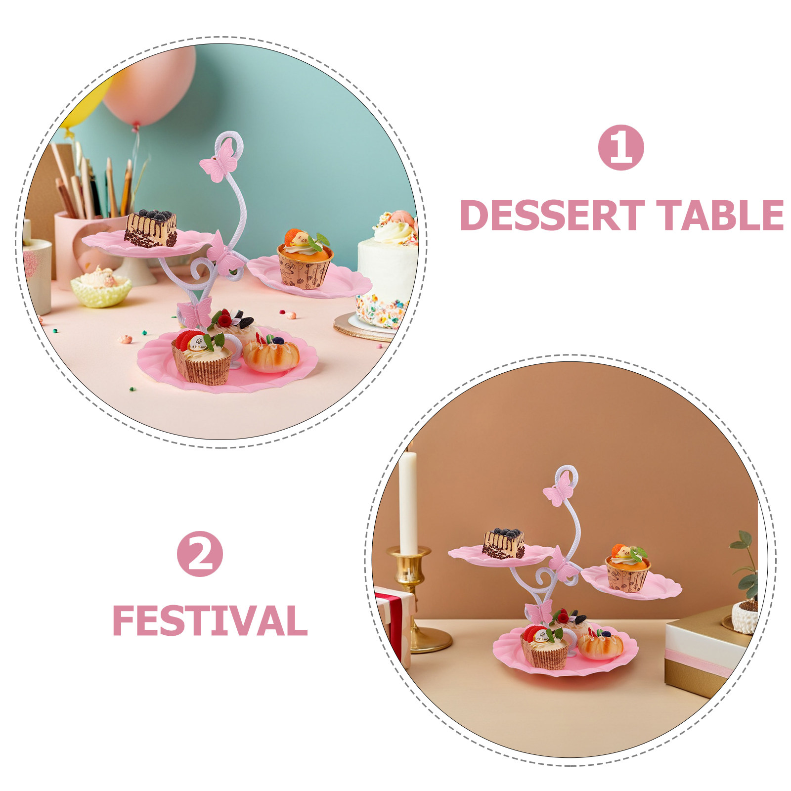 3-laags taartpresentatiestanda - Cupcake Stand Tier recensie en prijs